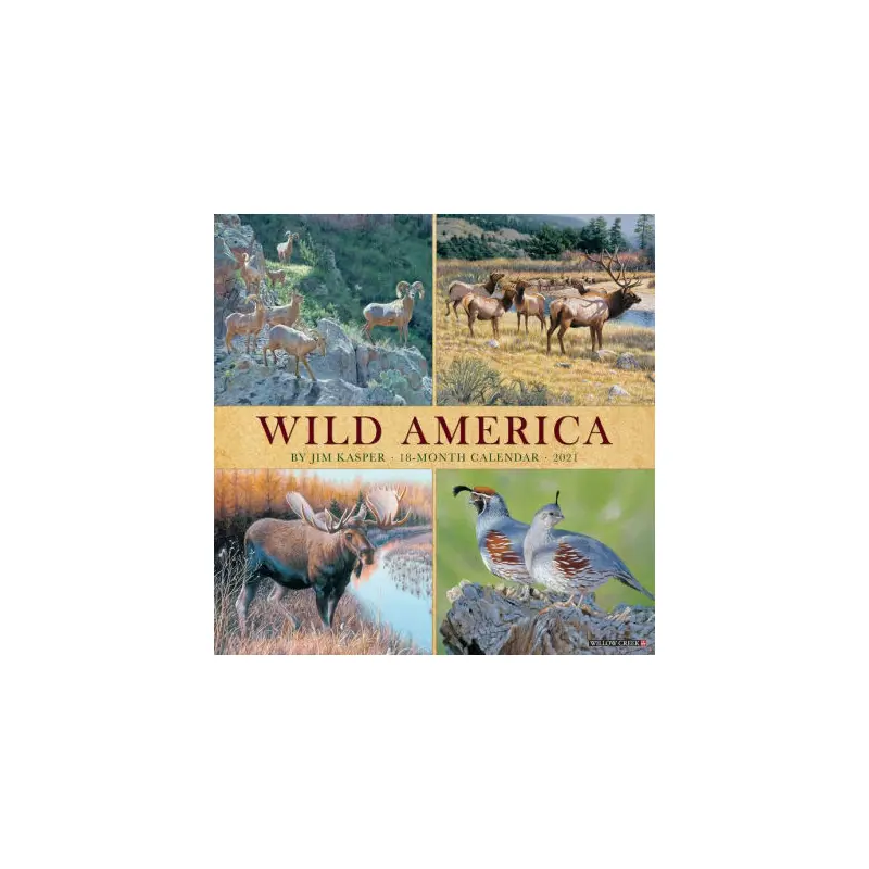 WILD AMERICA 2021 WALL CALENDAR -