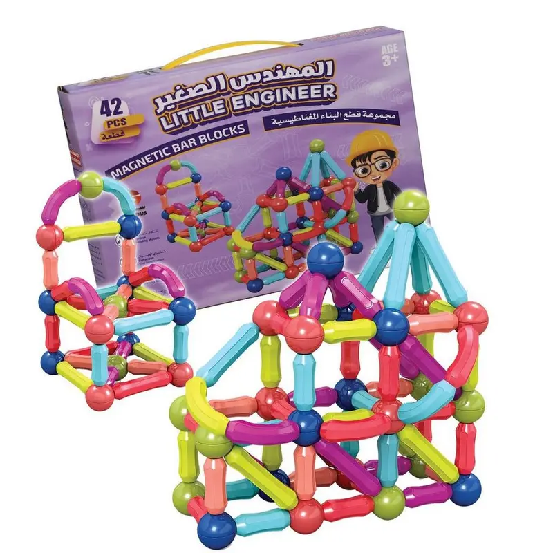 LITTLE ENGINEER MAGNETIC BAR BLOCKS (42PCS)
