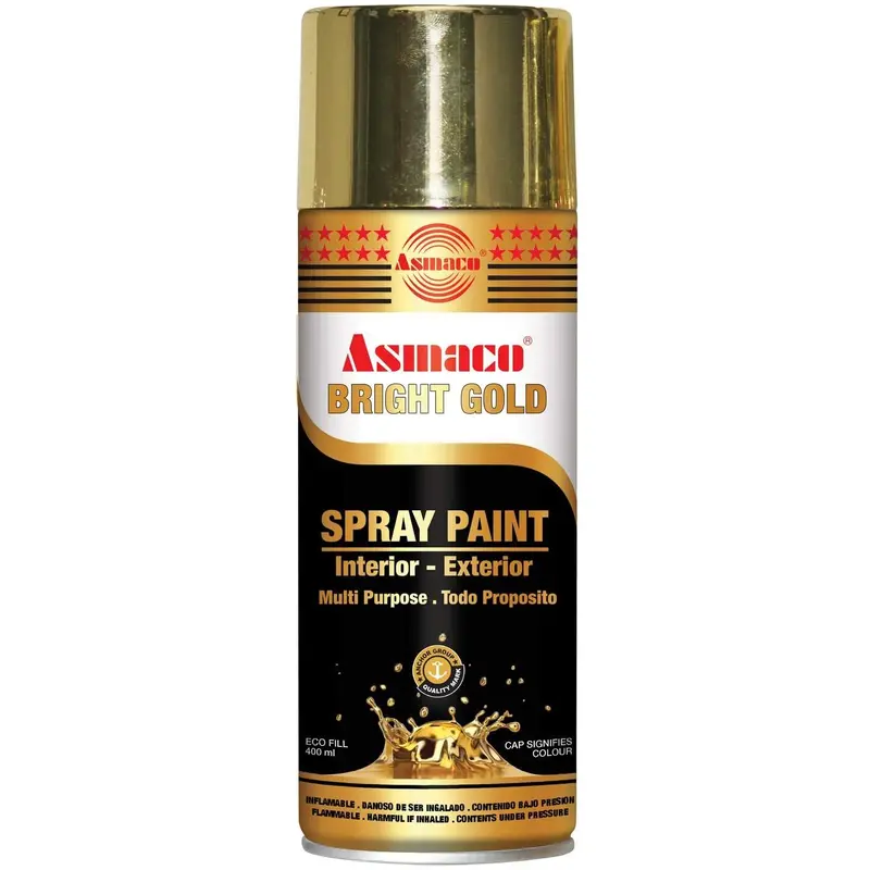 SPRAY PAINT GLOSSY 400ML BRIGHT GOLD