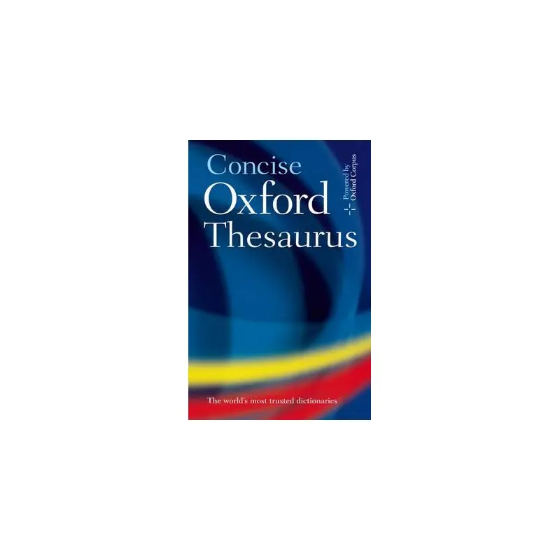CONCISE OXFORD THESAURUS HB 3E