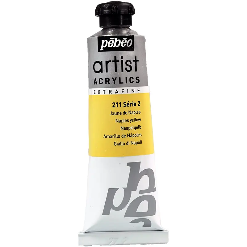 Pebeo-Extra Fine Professional Artist Acrylic 37ml-Naples Yellow-907211