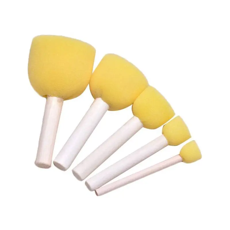 Sponge Brush Round 5 Pieces-HM905-5