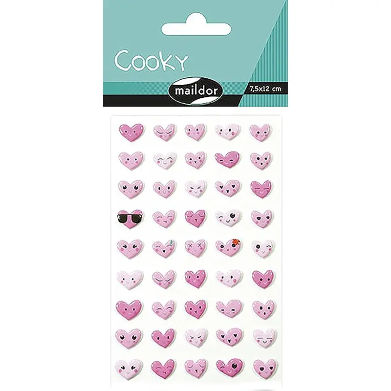 STICKER COOKY EMOTIC HEART-CY057
