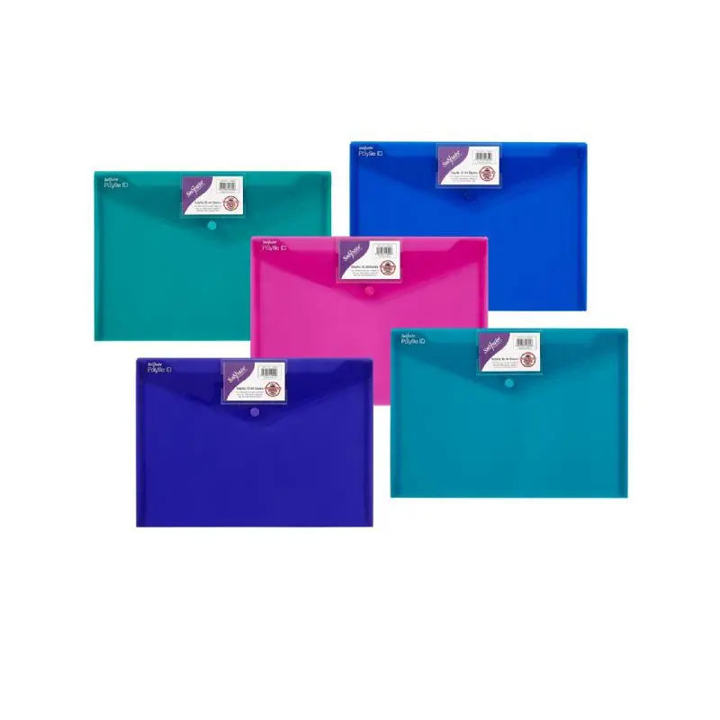 Button File A4 W/Id Holder Electra