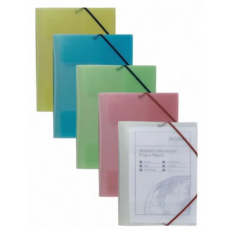 Elastic Folder A4 Electra Assorted