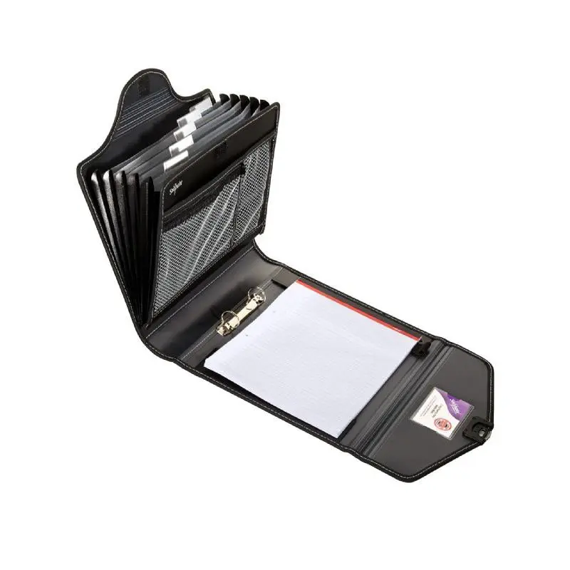 Organizer 3 In 1 2 Ring Meeting Mate Black