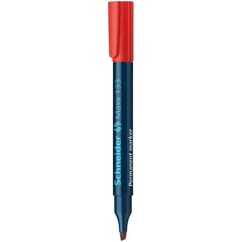 Schneider Permanent Marker 133 Chisel Tip-Red-113302