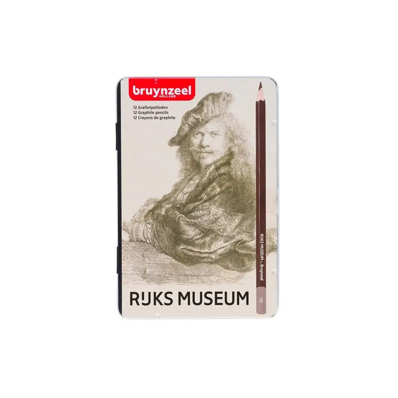 Bruynzeel-Graphite Pencil 12Pcs Metal Case Ruks Museum-63011012