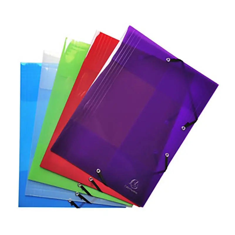 Elastic Folder 240X340 Crystal  Assorted