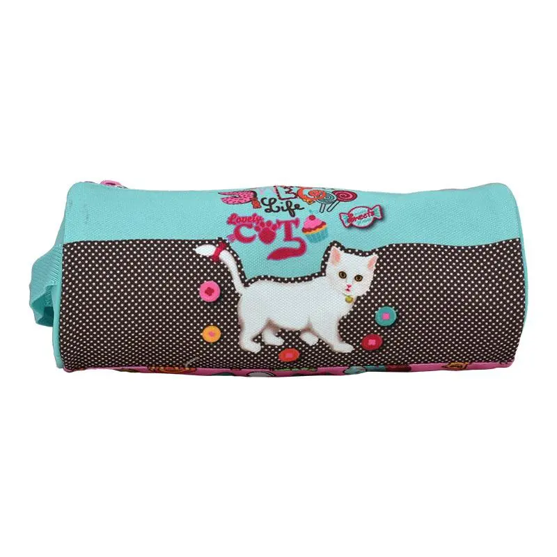 Pencil Case Round Lovely Cat LCC