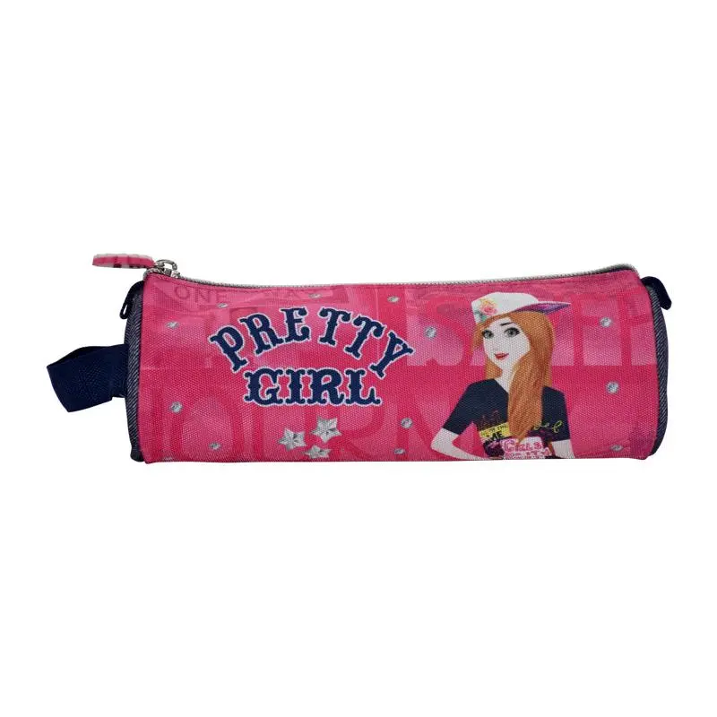 Pencil Case Round Pretty Girl - K8PGB-PCR