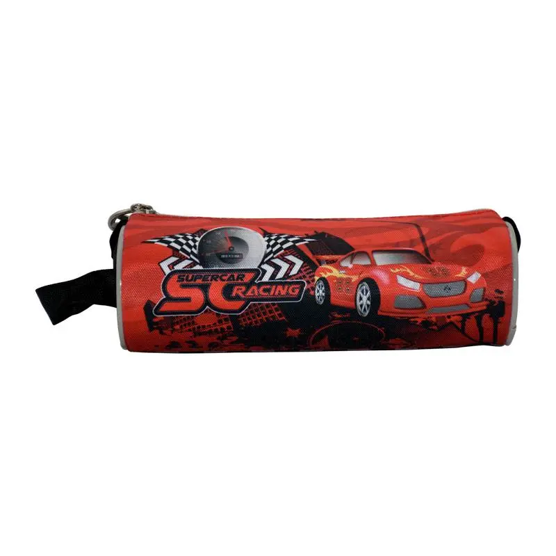 Pencil Case Round Super Car - 8-SCB-PCR