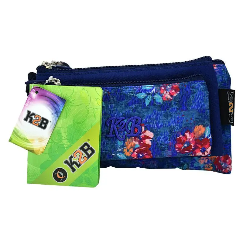 Pencil Case Tripple Blue