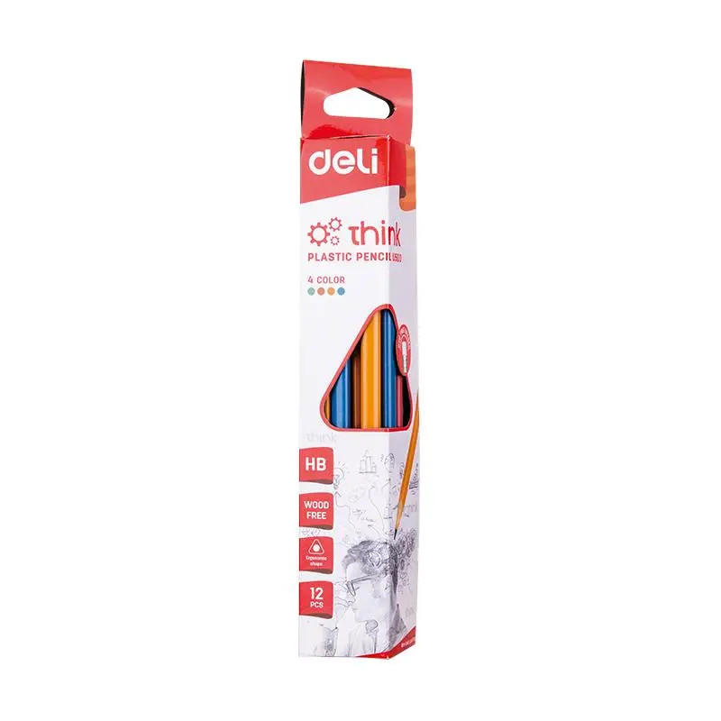 Pencil HB W/Eraser Tri 12pcs pack-U50000
