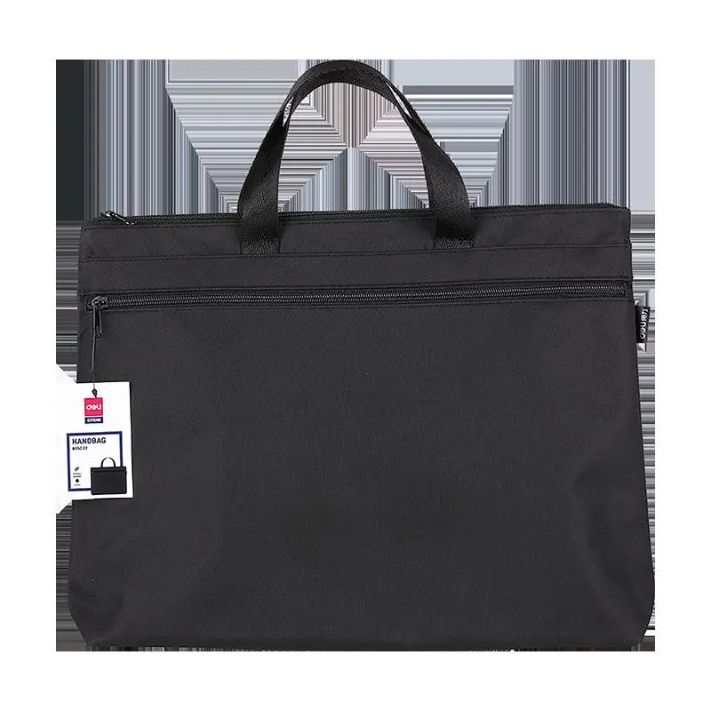 Zip Bag  Fabric Black