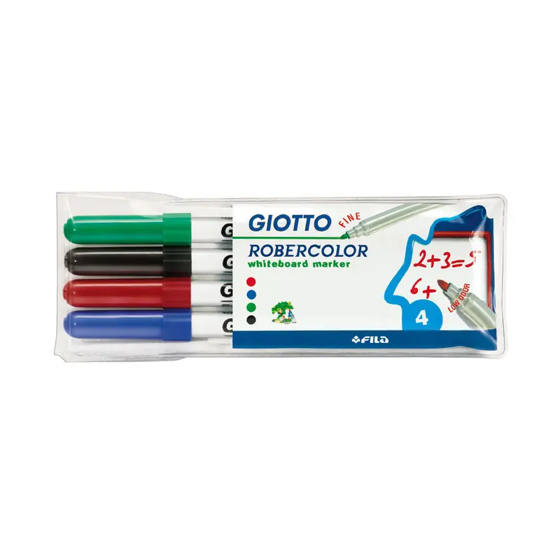 Giotto Robercolor White Board Marker Fine 4 Color Set-413100