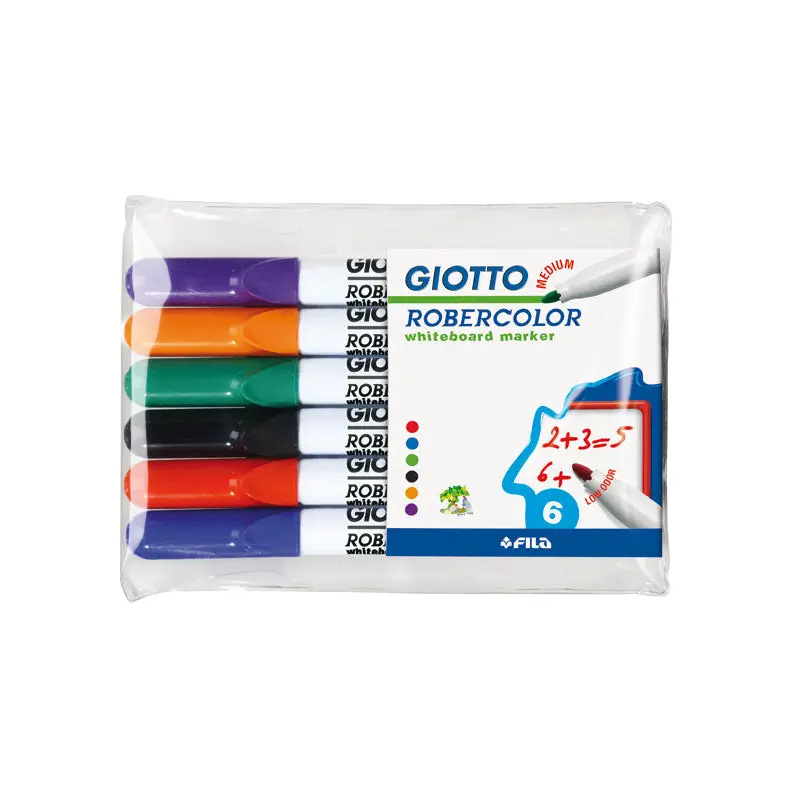 Giotto White Board Marker Medium 6 Color Set-414200