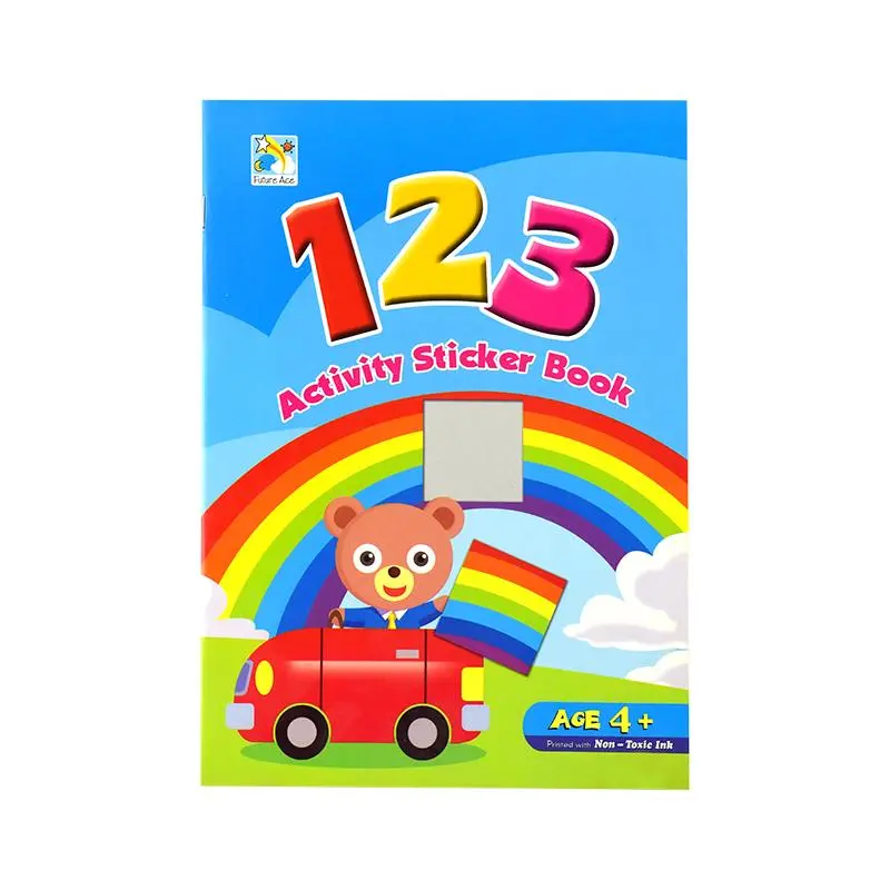 123 ACTIVITY STICKER BOOK AGE 4+