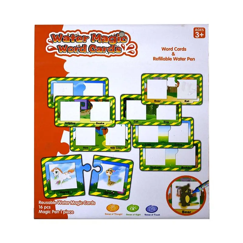WATER MAGIC WORD CARDS ANIMALS