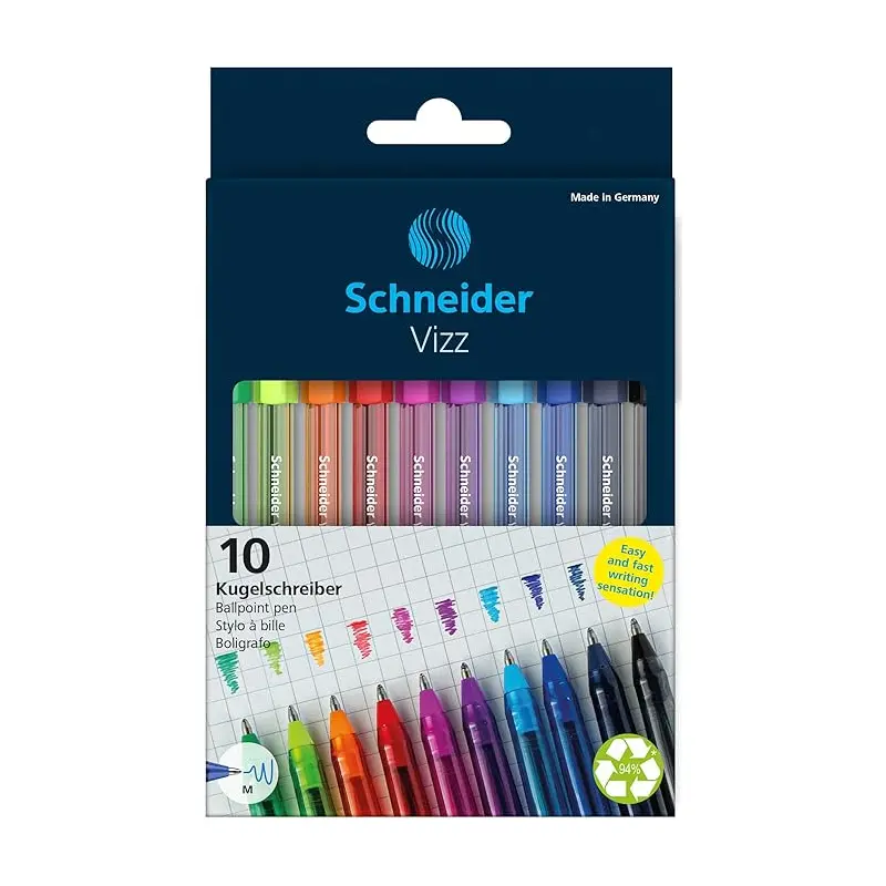 BALL PEN VIZZ M 10CLR-102290