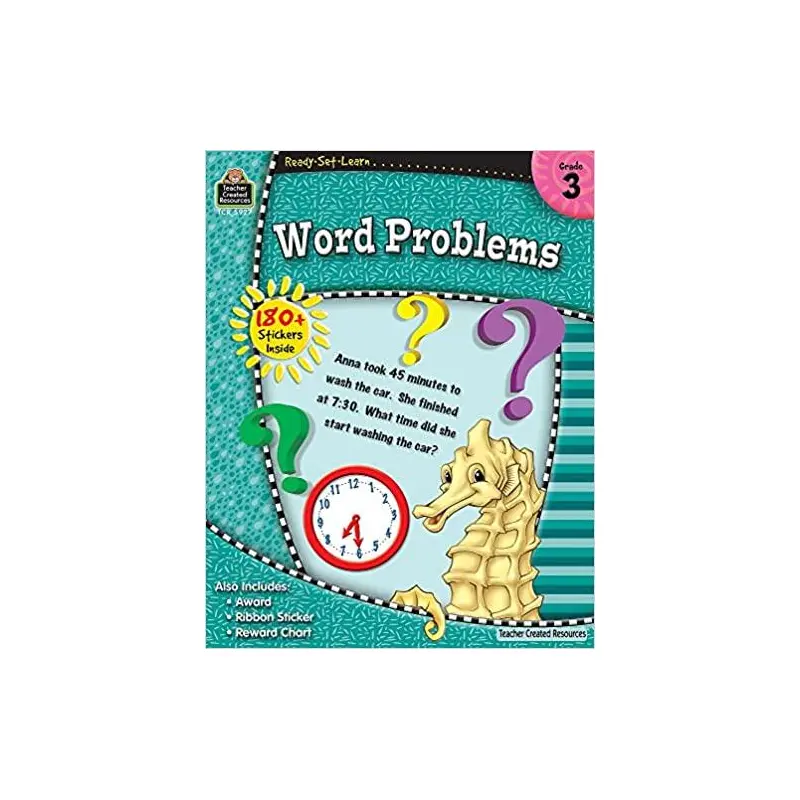 Ready Set Learn Word Problems - G - 3