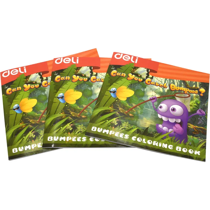 Kids Coloring Book 21.5x21.5 cm 11 Sheets ( 3 Pieces Pack )