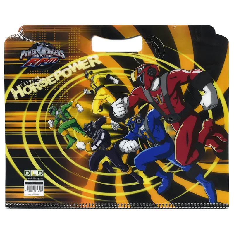 Kids spiral sketch book 35x25cm Power Ranger-EDUB100342