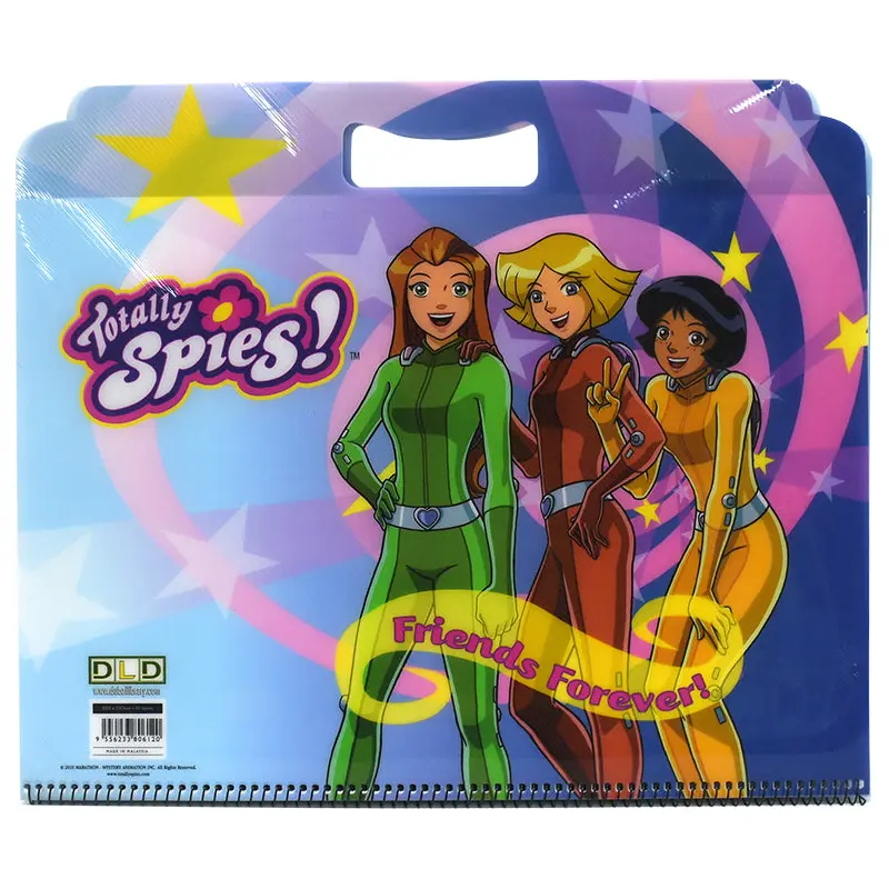 Kids spiral sketch book 35x25cm Totally Spies-EDUB100338