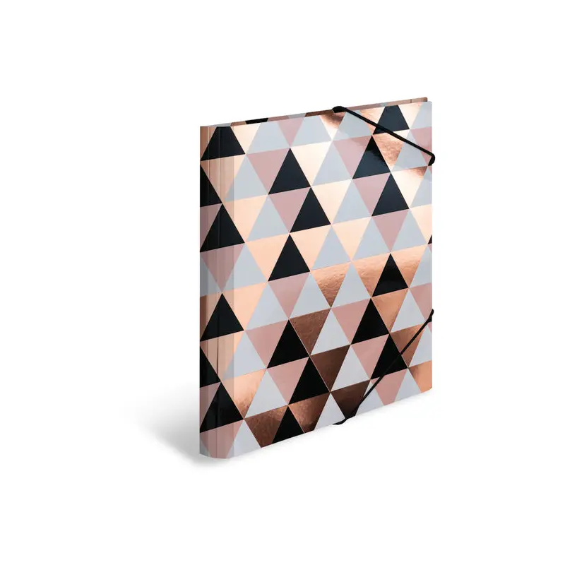 Herma-Elastic Folder A4 Abstract Rose Gold Foil-19318