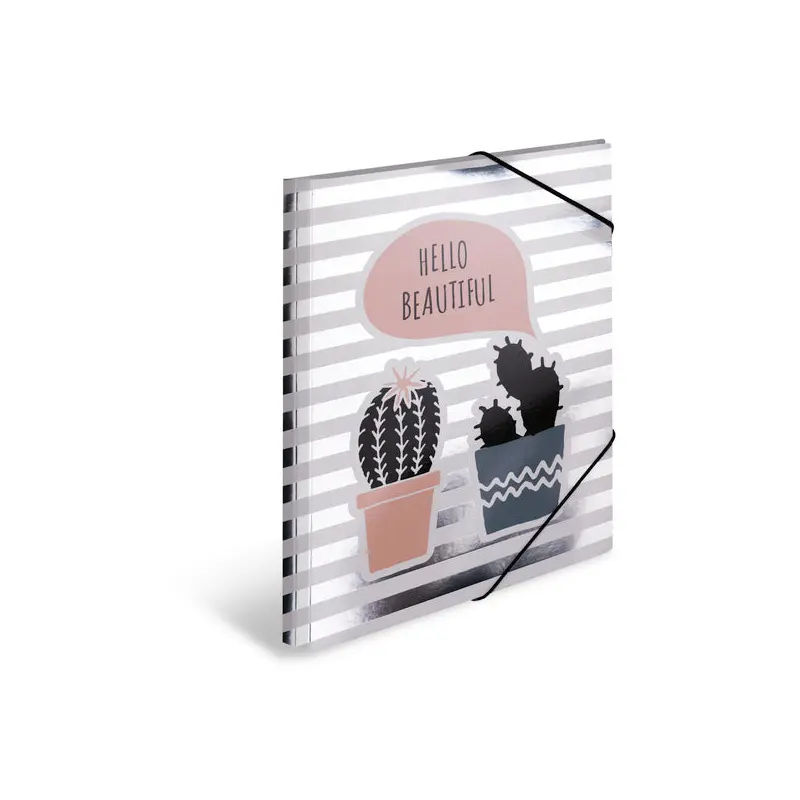 Herma-Elastic Folder A4 Cactus Silver Foil-19317