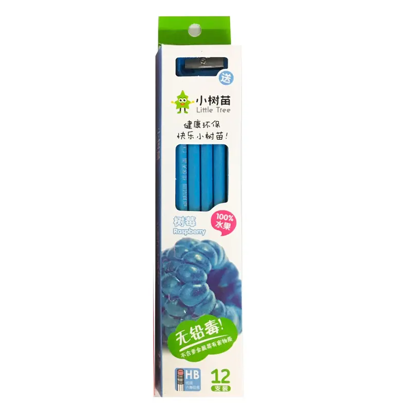 PENCIL HB W/ERASER 12PCS+1 SHARPENER-S-3073