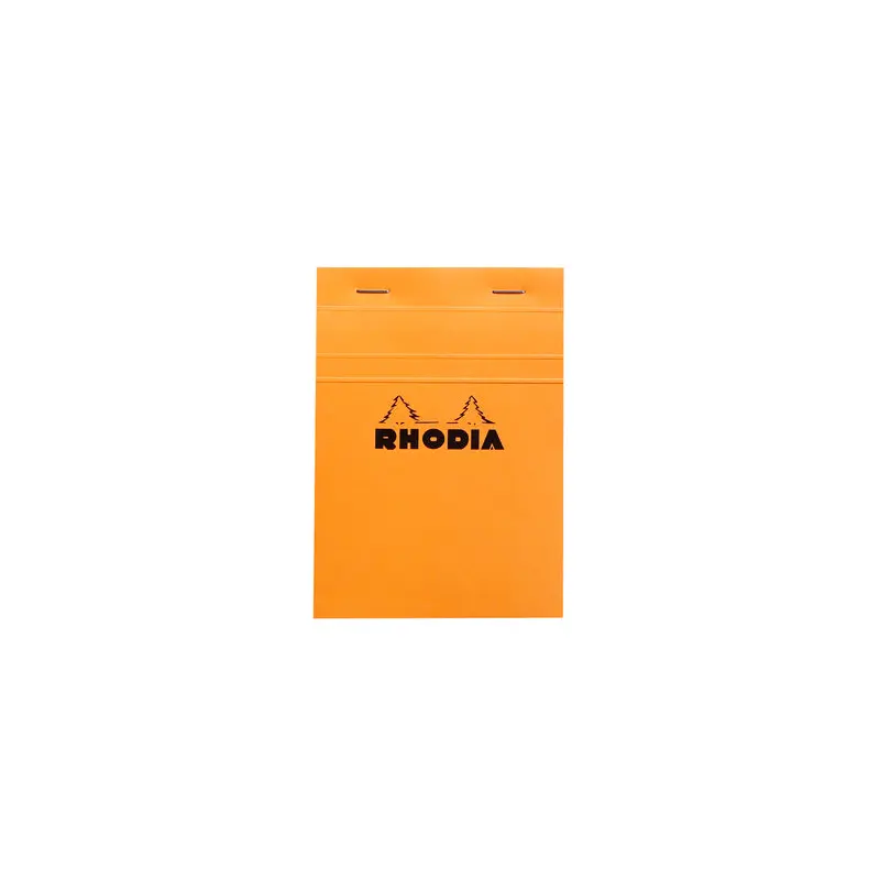 WRITING PAD A6 80 SHT 5x5 SQUARE RHODIA ORANGE-13200