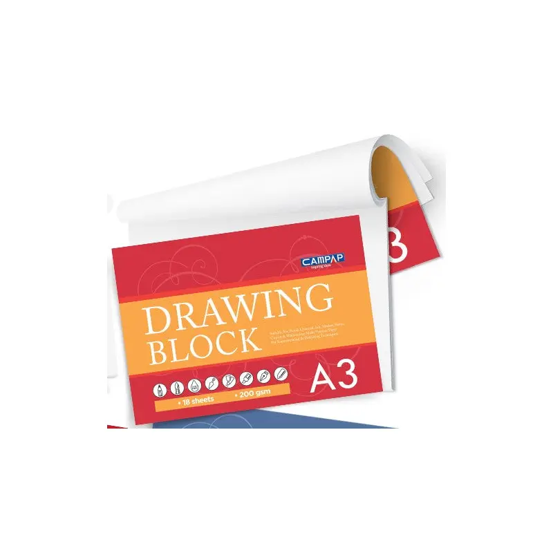 DRAWING BLOCK A3 200GSM 18 SHEET-3646