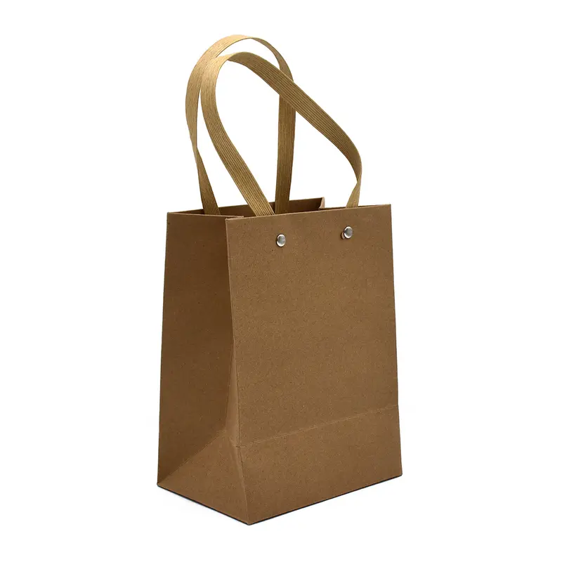 SHOPPING BAG BROWN 14.5X19.5X10 VERTICAL