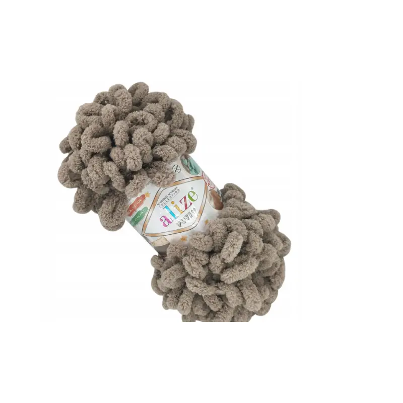 530 MICRO POLY YARN 5BL 100G GREY-ALIZE/PUFFY