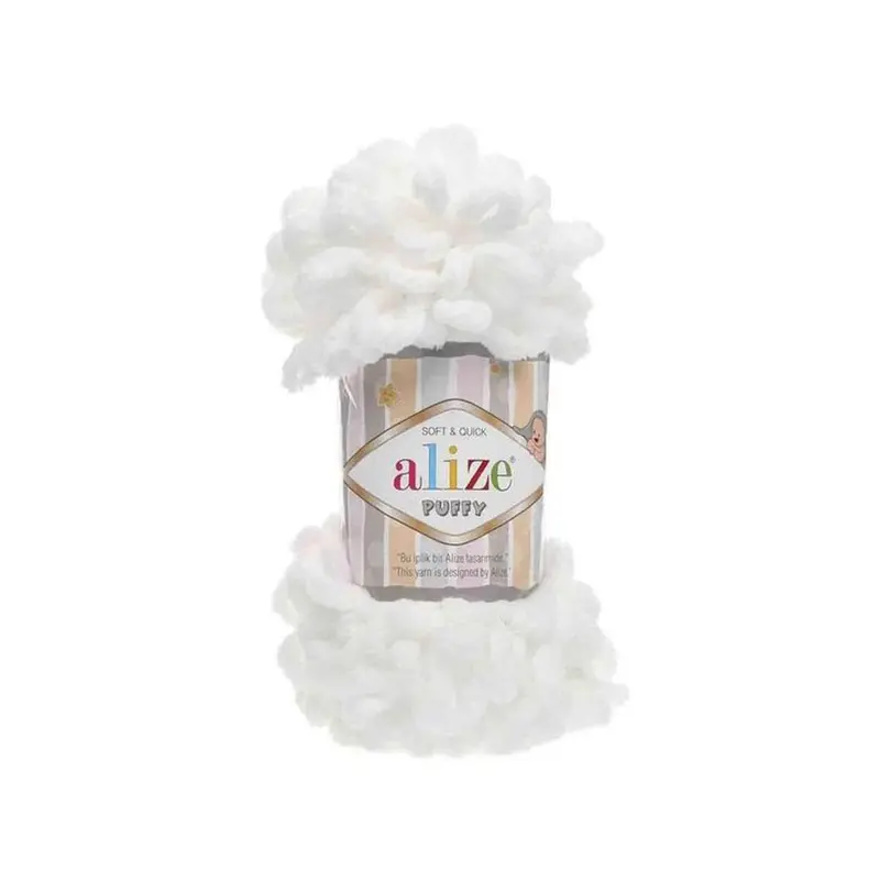 55 MICRO POLY YARN 100G WHITE