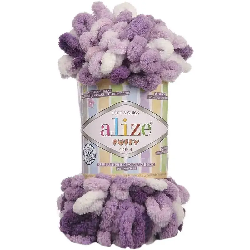 5923 MICRO POLY YARN 100G-ALIZE/PUFFY COLOR