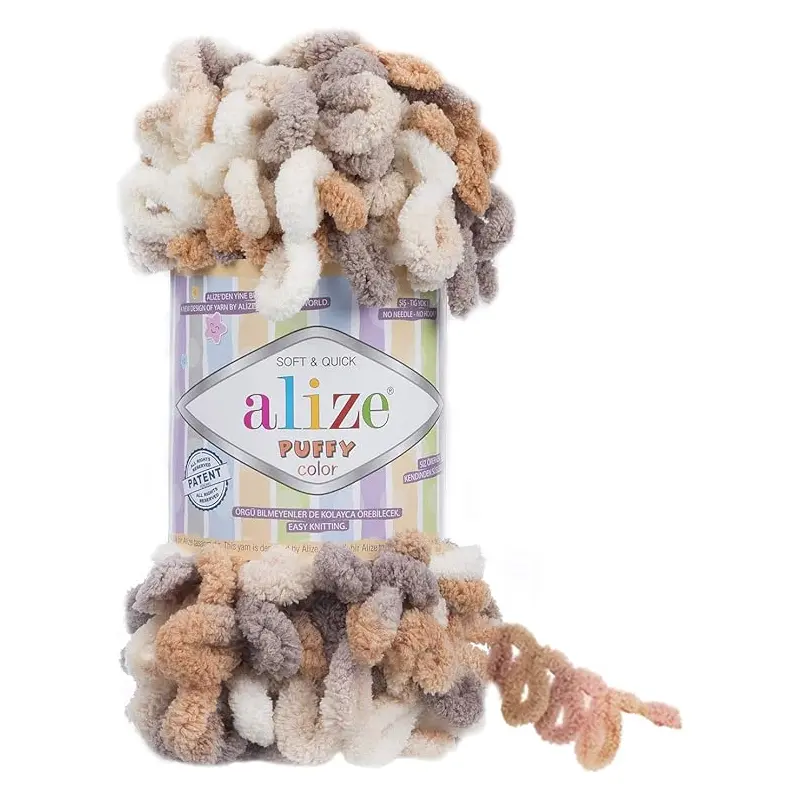 5926 MICRO POLY YARN 100G (595030)-ALIZE/PUFFY COLOR