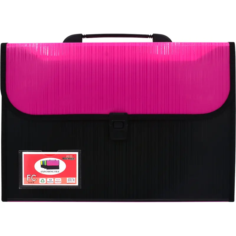 Expandable File Full Scape 12 Pocket With Handle-8712FC