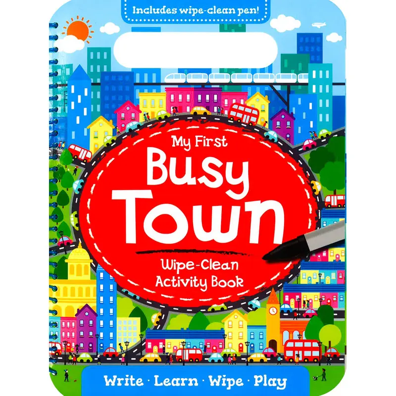 MY BEST BUSY TOWN WIPE-CLEAN ACT BOOK*-