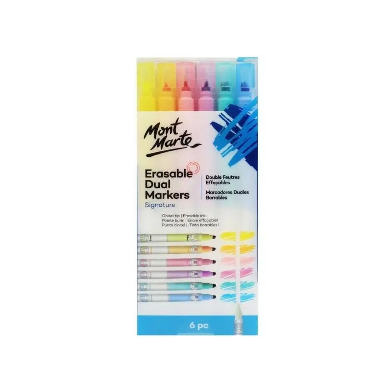 Mont Marte-Erasable Dual Maker 6 Pieces-MMPM0041