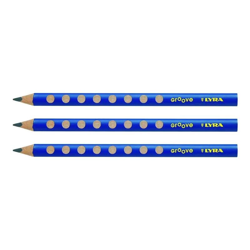 TRIANGULAR GRAPHITE PENCIL LYRA GROOVE-L1870101 ( Pack of 3 Pieces )