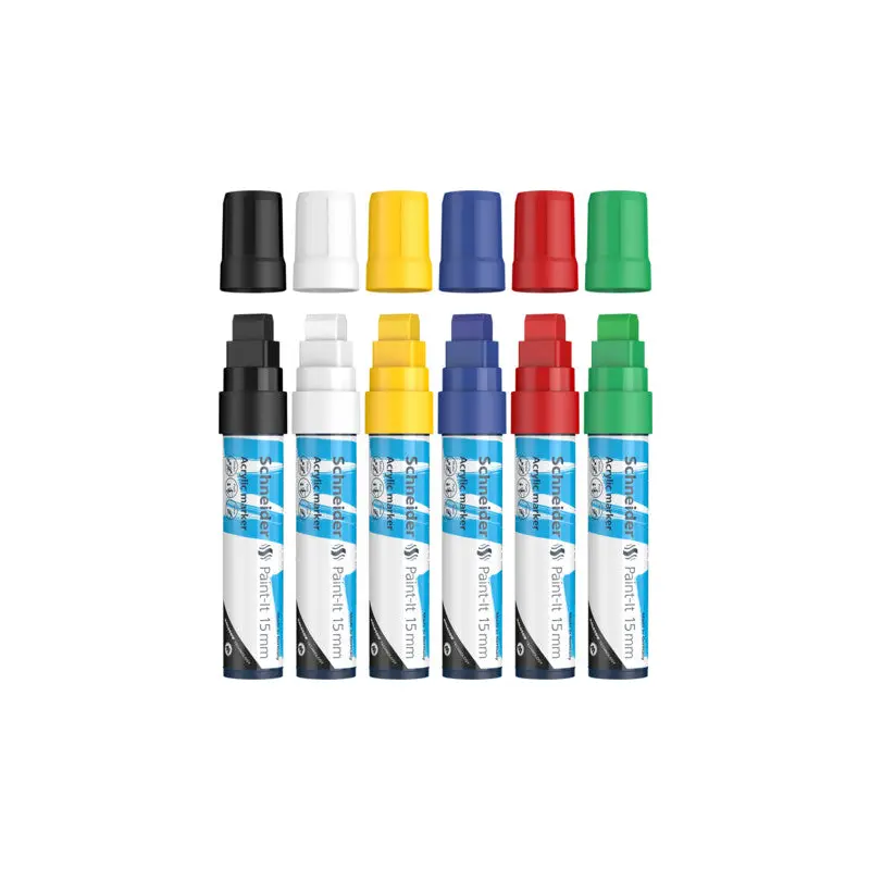 ACRYLIC MARKER PAINT-IT 15MM 6CLR-120396