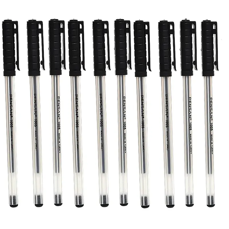 BALL PEN 0.7 1005 BLACK - 1005 BLK / Pack of 10pcs