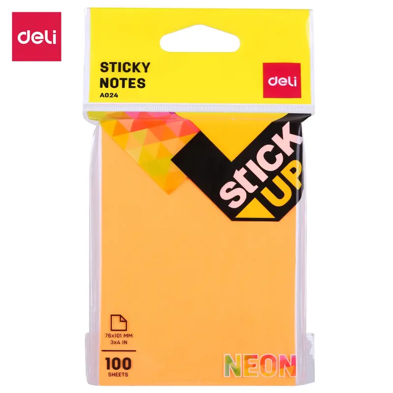 MEMO STICK 3X4 100SHT NEON ASSTD-A02402