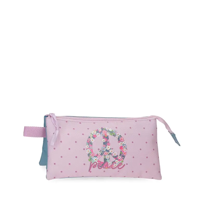 PENCIL CASE 3ZIP PEACH - 4864321