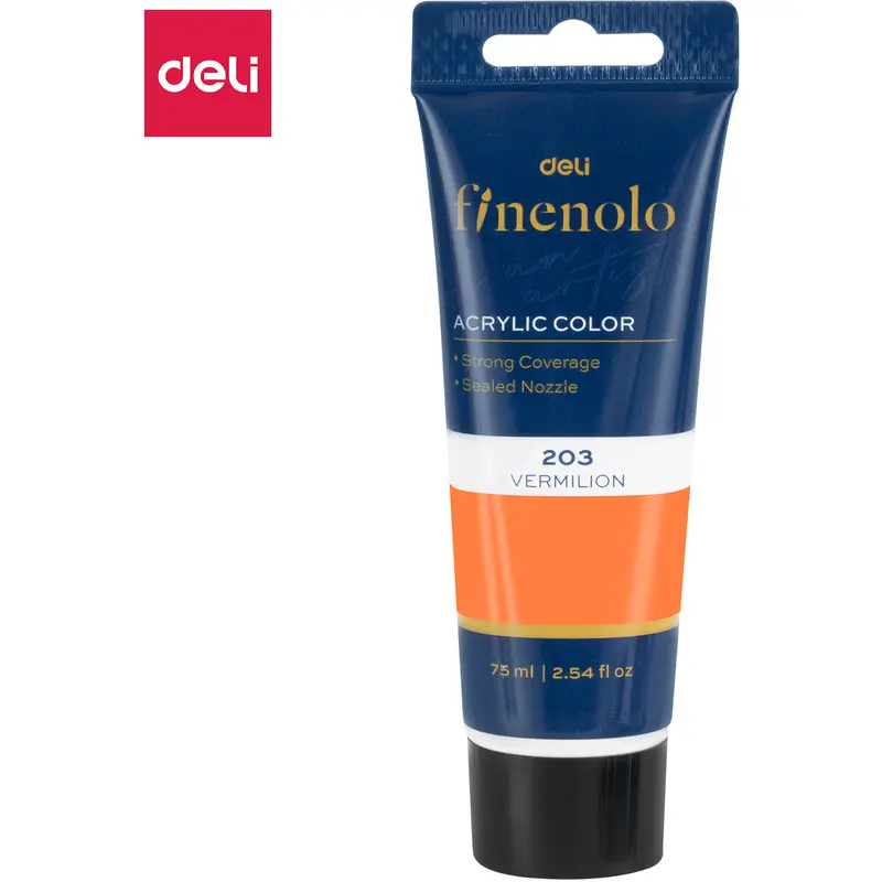 ACRYLIC COLOR 75ML VERMILION-C75-VR