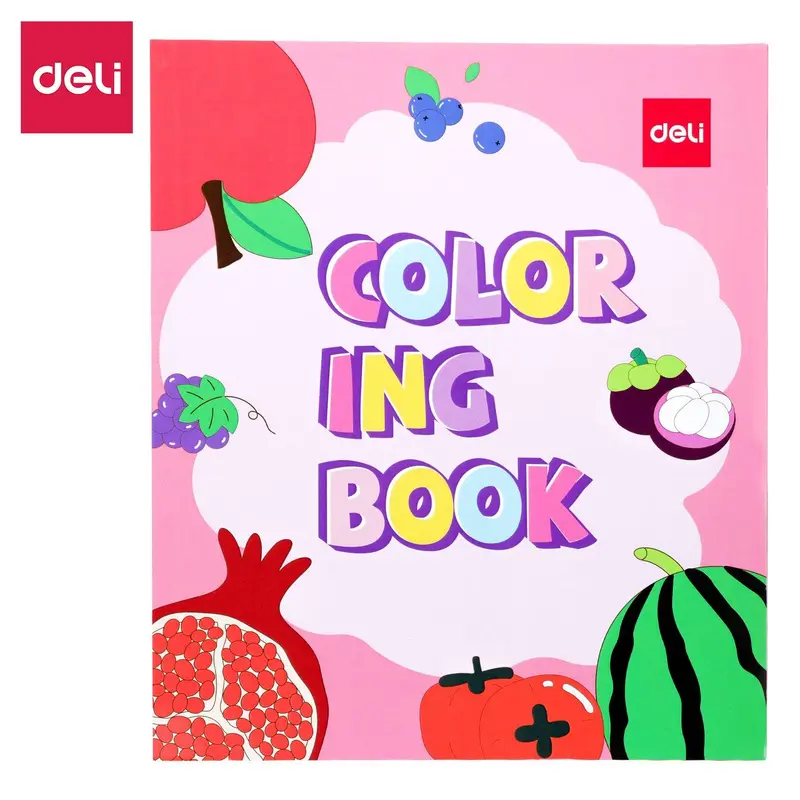 COLORING BOOK 210X180MM 12SHT--ASSORTED COLOR