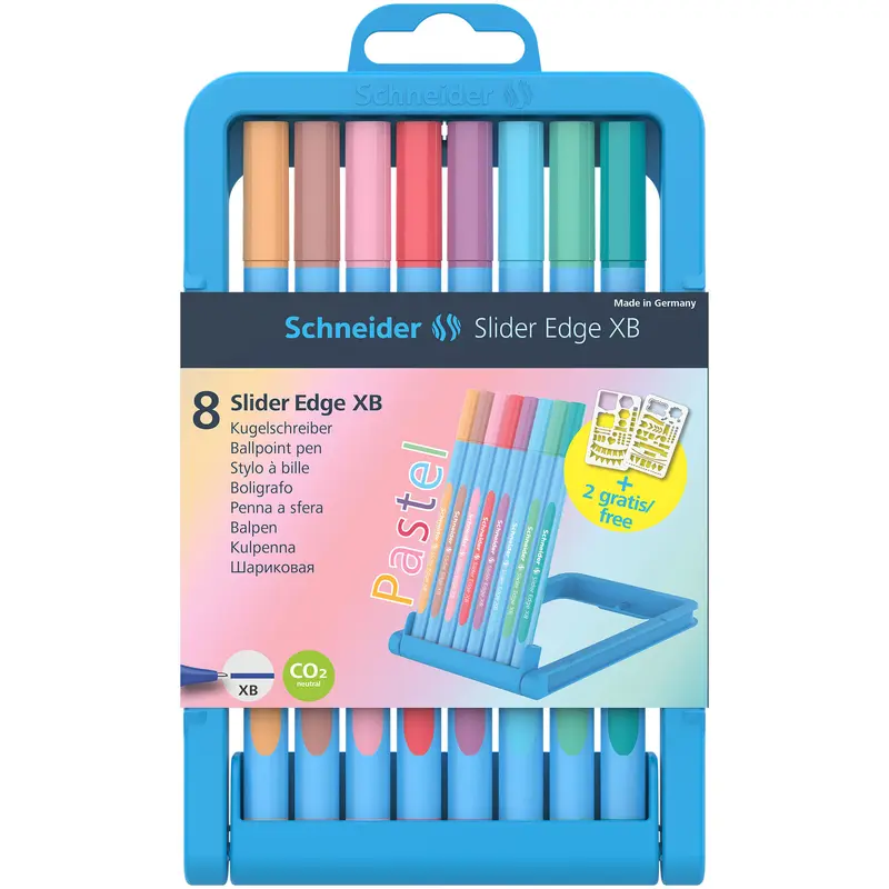 Schneider-Ball Pen Slider Edge Pastel Color 8 Pieces-152289
