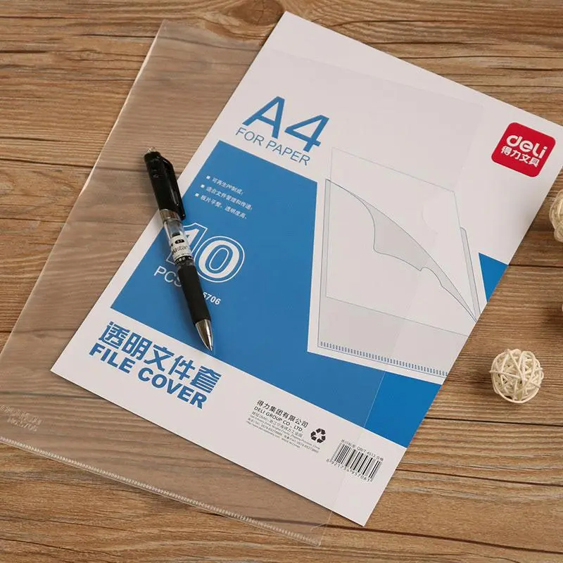 Clear File A4 L Folder 5706 - 10 Pieces Pack